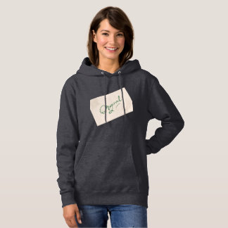 Original 1 Mörkgrå Dambyx Sweatshirt med Huva T Shirt