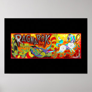 Original 2014 RAGNAROK Memorial Poster svart