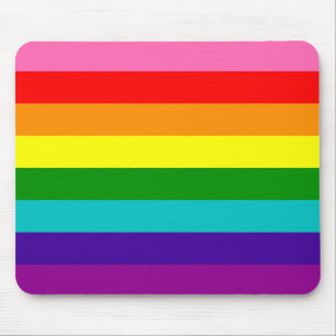 Original 8-Rand HBT Gay pride Rainbow Flagga Musmatta