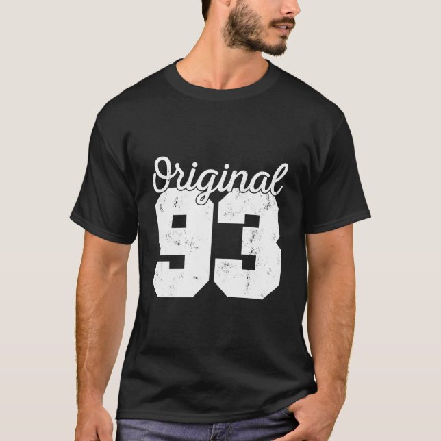 Original 93 Bday Accessories Jest Celebrant T Shirt (Framsida)