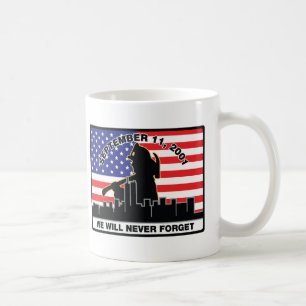 Original 9/11 brandmandesign kaffemugg
