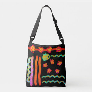 Original Abstrakt Digital Painting on Tote Axelväska