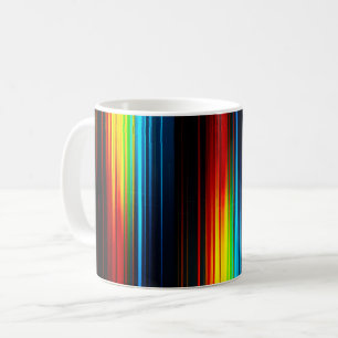 Original Abstrakt Färgrik Design Kaffemugg
