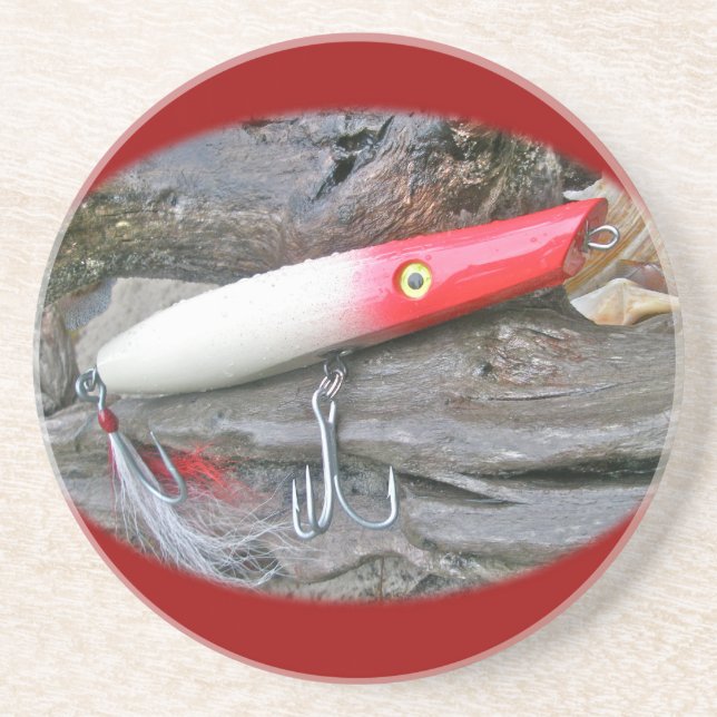 Original AJS Pencil Popper Fiskedrag Underlägg Sandsten (Framsidan)
