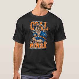 original- amerikanhjälte, kolgruvarbetaren tee shirt
