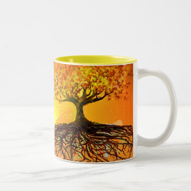 Original Art Roots Springa Deep Kaffe Mugg (Höger)