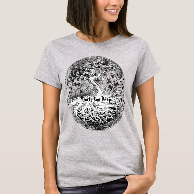 Original Art- Roots Springa Deep T-shirt (Framsida)