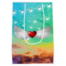 ORIGINAL ART WINGED HEAT Gift-flagga