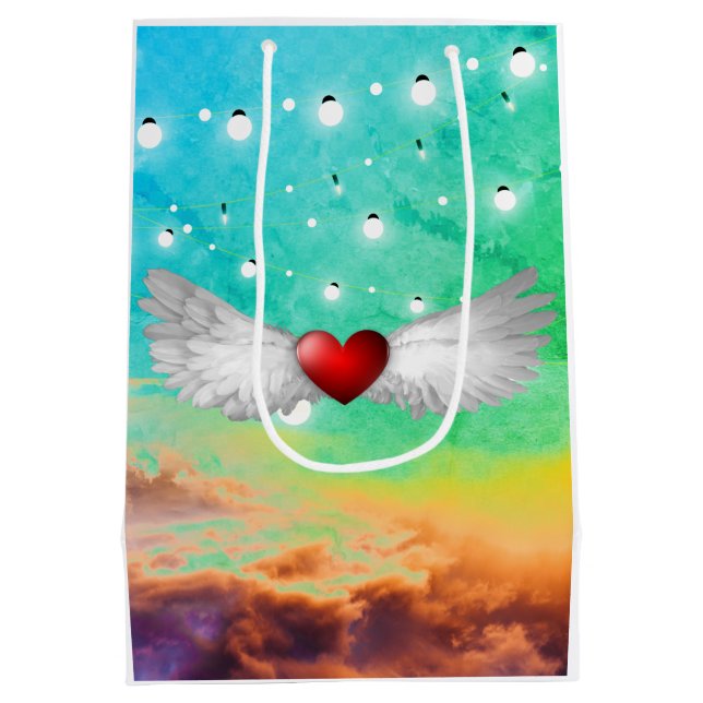 ORIGINAL ART WINGED HEAT Gift-flagga (Baksidan)