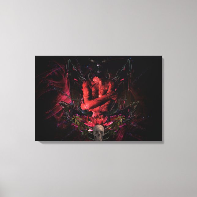 Original art work #4 "devil" canvastryck (Framsida)