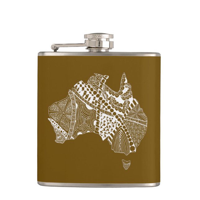 Original Australia Karta Art - Välj Färg Fickplunta (Framsidan)