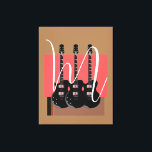 Original av gaskromatografi (PSP Art Electric Guit Canvastryck<br><div class="desc">Bild för musikinstrument - illustrationer</div>