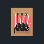 Original av gaskromatografi (PSP Art Electric Guit Canvastryck<br><div class="desc">Bild för musikinstrument - illustrationer</div>