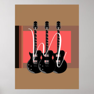 Original av gaskromatografi (PSP Art Electric Guit Poster