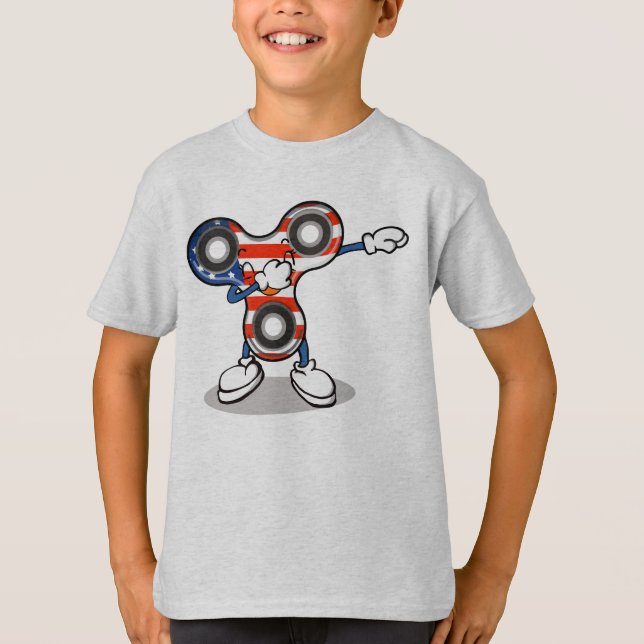 Original- badda räcker spinneren - amerikanska tee shirt (Framsida)