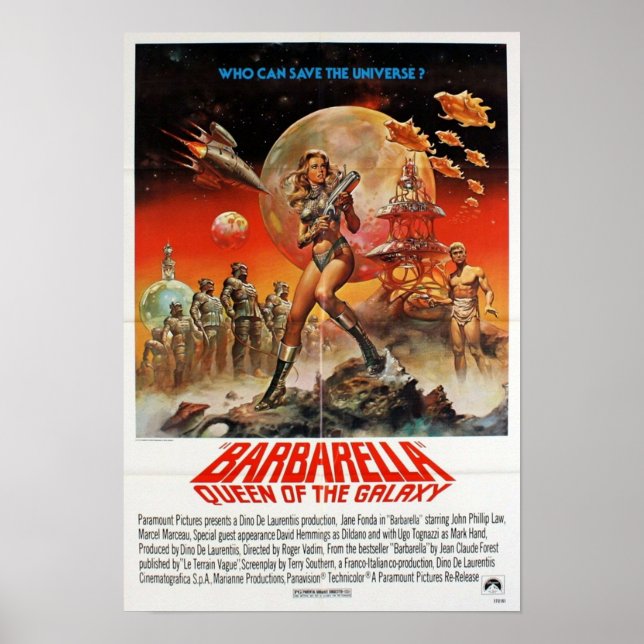 Original Barbarella Movie Poster (Framsidan)