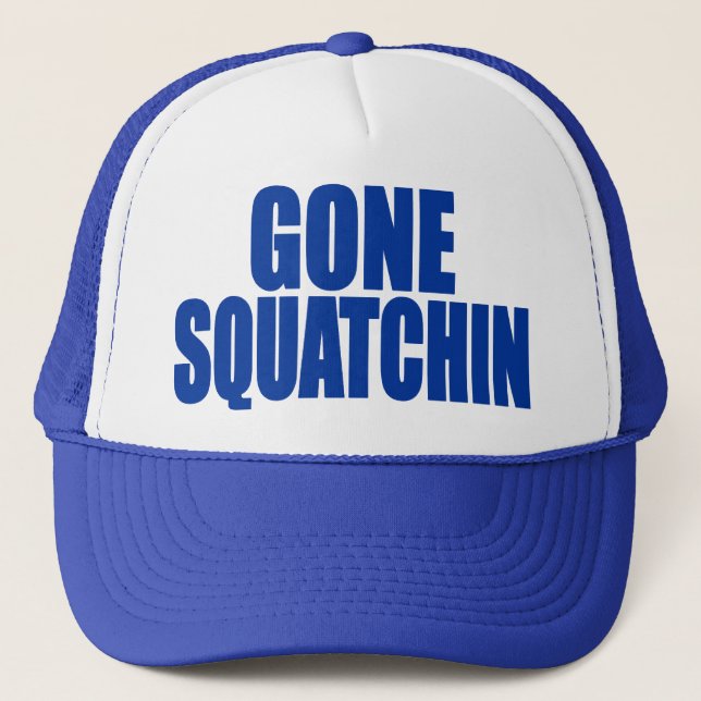 Original- & bästsäljar- Bobos BORTA SQUATCHIN-hatt Truckerkeps (Framsida)