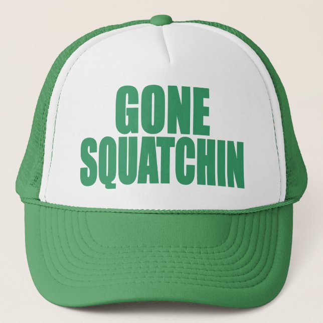 Original- & bästsäljar- Bobos BORTA SQUATCHIN-hatt Truckerkeps (Framsida)