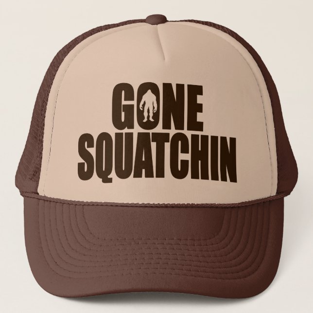 Original- & bästsäljar- Bobos BORTA SQUATCHIN-hatt Truckerkeps (Framsida)