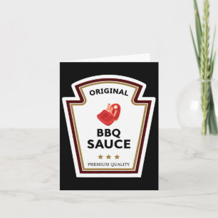 Original Bbq Sauce Condiment Group Costume Kort