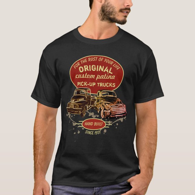 Original- beställnings- polityrvarubillastbilar - t shirt (Framsida)