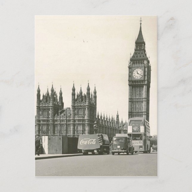 Original Big ben 1953-foto Vykort (Framsida)