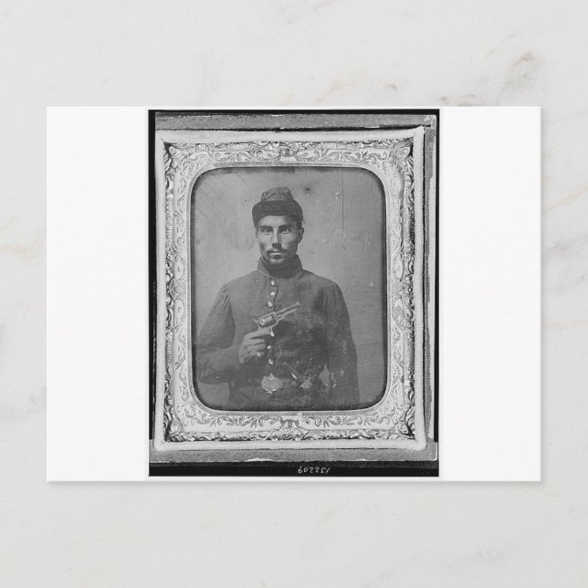 Original Black American Soldier Vykort (Framsida)