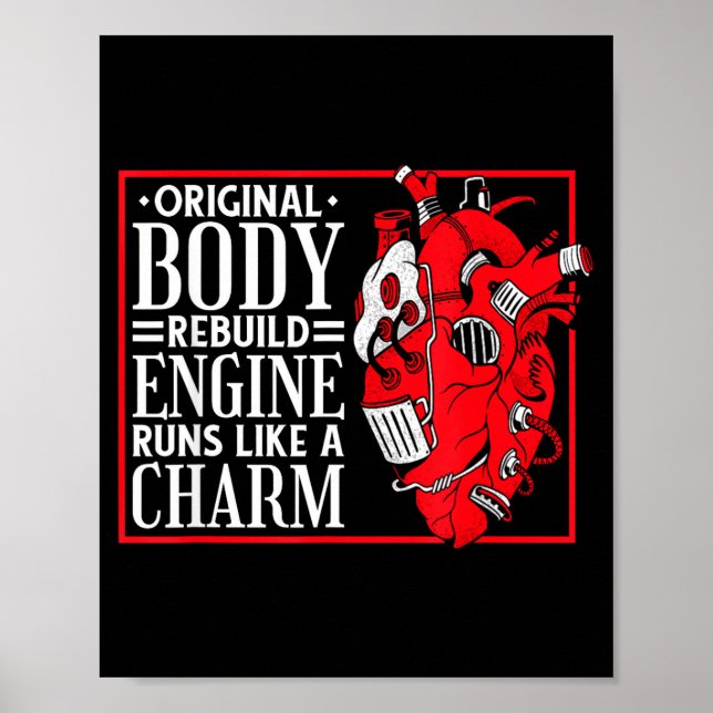 Original Body Rebuild Engine, Open Heart Surgery A Poster (Framsidan)