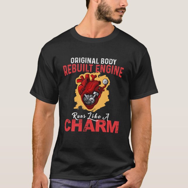 Original Body Rebuilt Engine Runs Like A Charm T Shirt (Framsida)