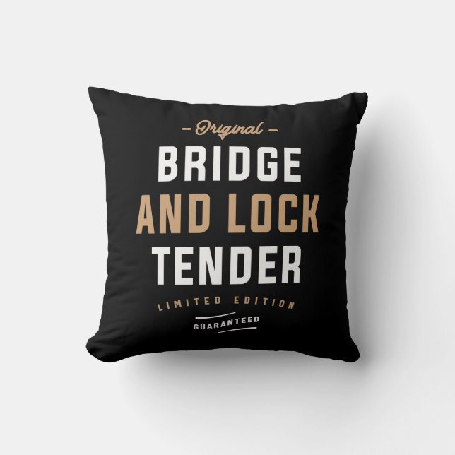 Original Bridge and Lock Tender Begränsad Edition Kudde (Framsida)