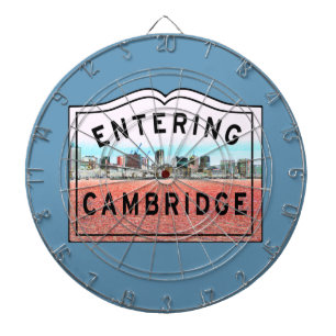 Original Cambridge Massachusetts Entering Sign Darttavla
