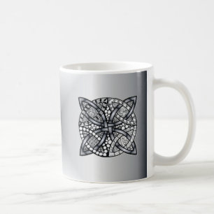 Original Celtic Knot Silver Black Kaffemugg