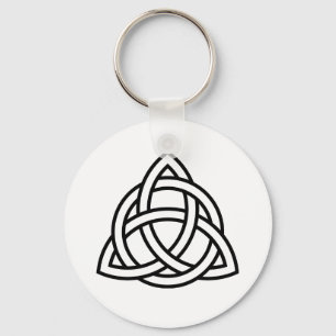 Original Celtic Triquetra Knot black icon Nyckelring