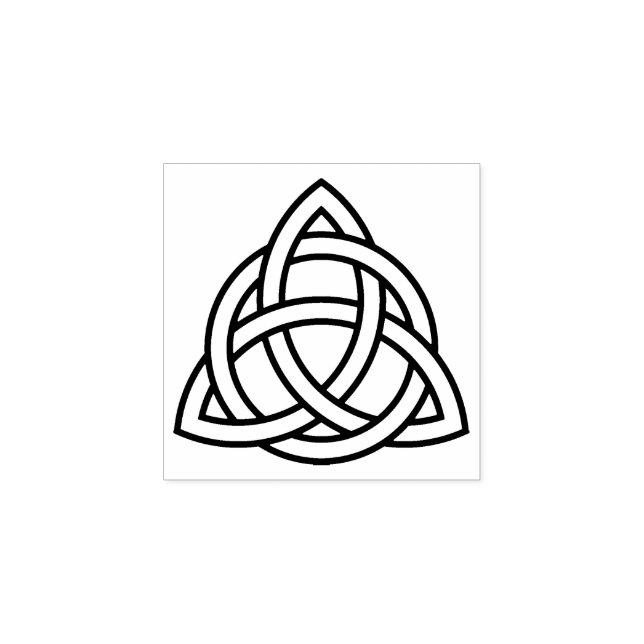 Original Celtic Triquetra Knot black icon Stämpel (Tryck)