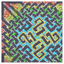 Original- CelticPainting~Hidden berg på tyg