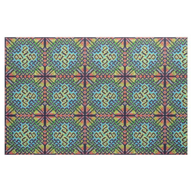 Original- CelticPainting~Hidden berg på tyg (Fat Quarter)