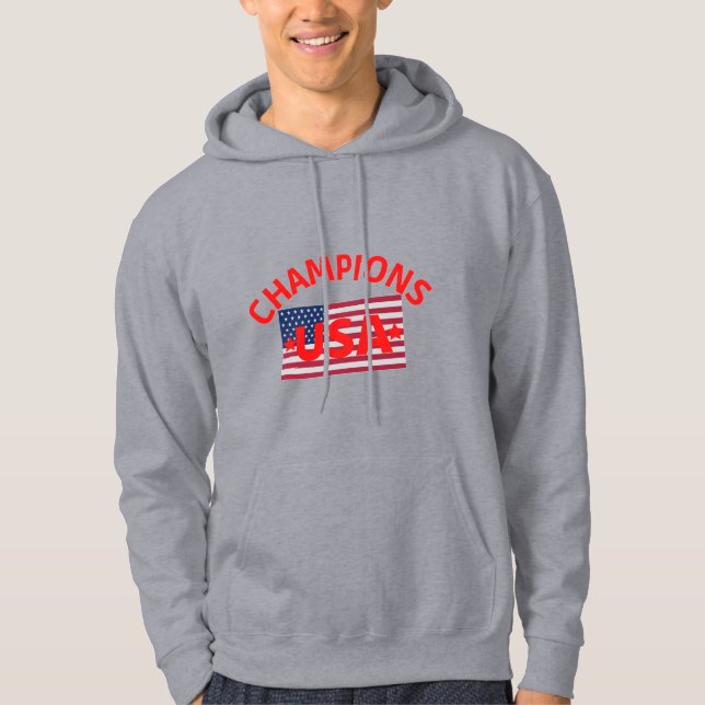 Original Champions USA flagga true Classic TES Hoodie (Framsida)