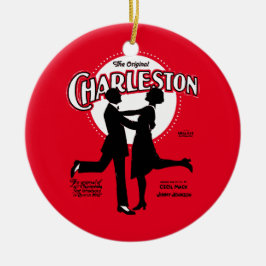 Original Charleston Dance Lakan Music 1923 Julgransprydnad Keramik