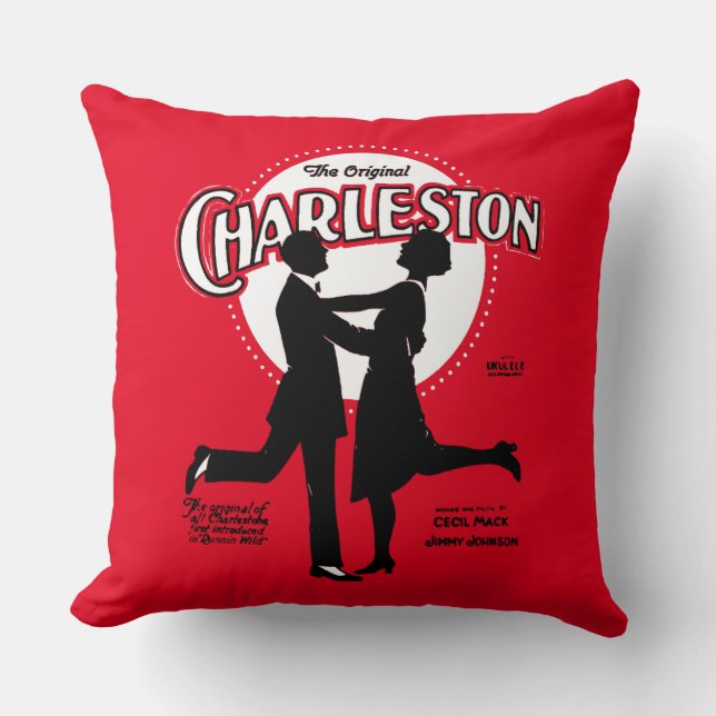 Original Charleston Dance Lakan Music 1923 Kudde (Framsida)