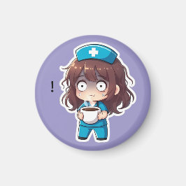 Original Chibi Nurse 2.0 - Total Utmattning Magnet