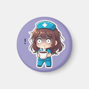 Original Chibi Nurse 2.0 - Total Utmattning Magnet