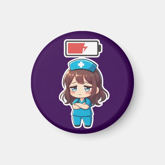Original Chibi Nurse 3.0 - Kraftlös Magnet (Framsidan)