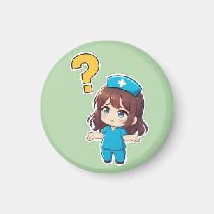 Original Chibi Nurse 3.0 - Något är fel Magnet