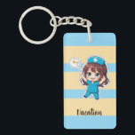 Original Chibi Nurse 3.0 - Vacation Time<br><div class="desc">“My heart's in the Maldives, my body's at the nursing station.” Amidst the endless scent of disinfectant, this is our only solace. This 3.0 illustration captures a nurse's intense longing for the ocean, sunshine, and the freedom to “not be called back for overtime.” Elevate your everyday carry with the official...</div>