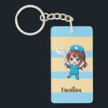 Original Chibi Nurse 3.0 - Vacation Time<br><div class="desc">“My heart's in the Maldives, my body's at the nursing station.” Amidst the endless scent of disinfectant, this is our only solace. This 3.0 illustration captures a nurse's intense longing for the ocean, sunshine, and the freedom to “not be called back for overtime.” Elevate your everyday carry with the official...</div>