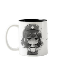 Original Chibi Sjuksköterska - Kaffe med Trötthet