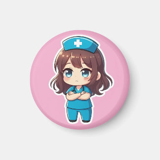 Original Chibi Sjuksköterska - Professionell lugn Magnet