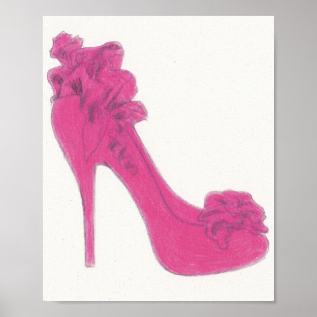 Original Christian Louboutin Shoe Illustration Poster (Framsidan)