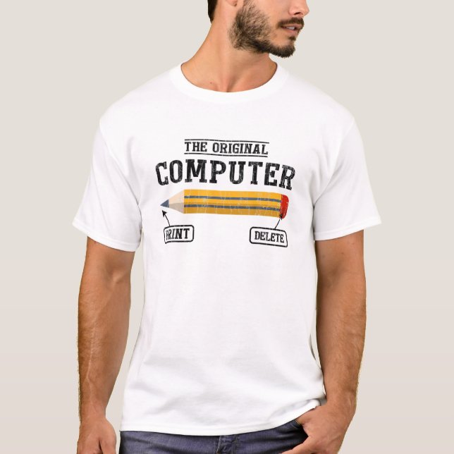 Original Computer Funny IT Technician Programmer G T Shirt (Framsida)