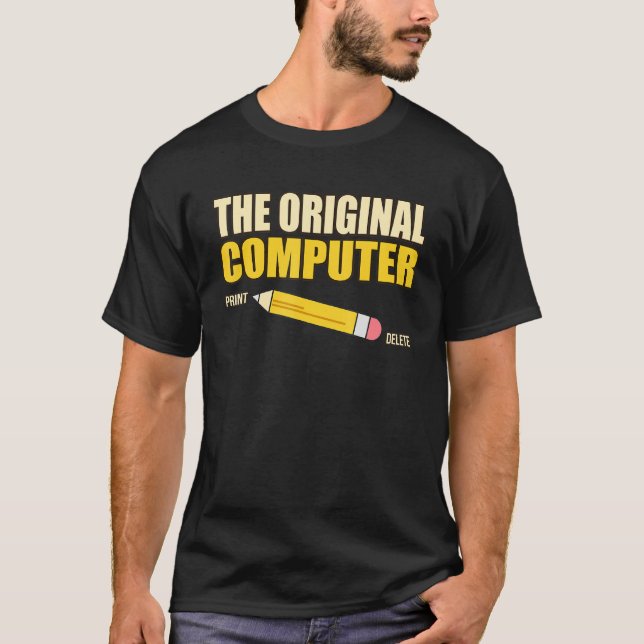 Original Computer IT Tech Software Programmer Geek T Shirt (Framsida)